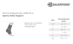 Bauerfeind Sports Ankle Support -Basketball Style Shop 1141940L 11419401260710 Blue DET alt1