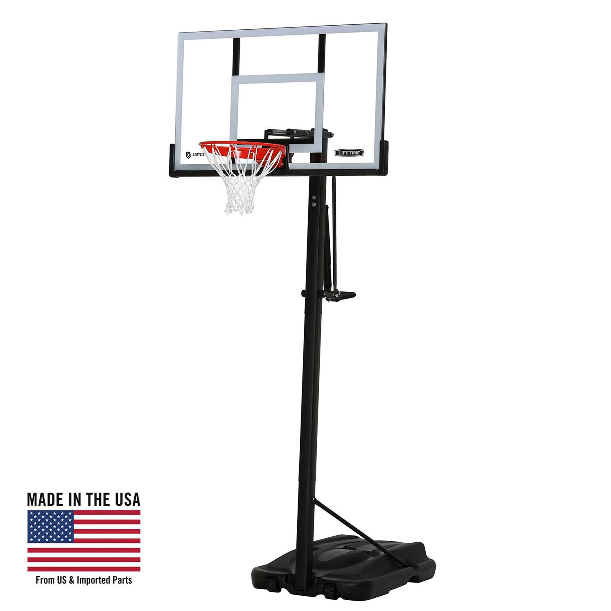 Lifetime 54'' Steel Framed Acrylic Portable Basketball Hoop 1 Lifetime 54'' Steel Framed Acrylic Portable Basketball Hoop