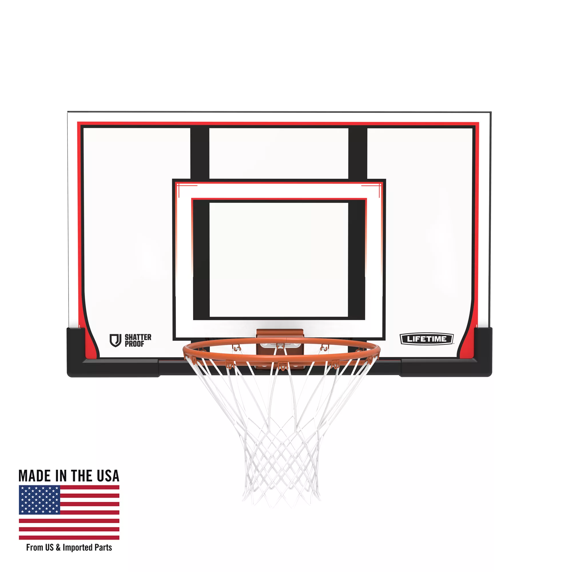 Lifetime 48” Backboard And Slam-It Rim Combo 1 Lifetime 48” Backboard And Slam-It Rim Combo