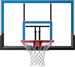 Spalding 48'' Shatterproof Polycarbonate Basketball Backboard & Rim Combo Hoop
