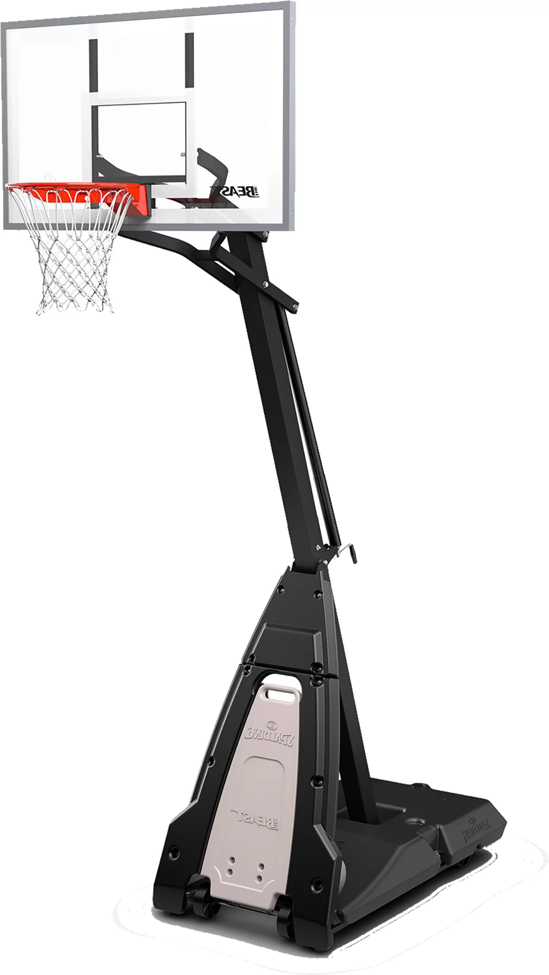 Spalding The Beast 54" Tempered Glass Portable Basketball Hoop 1 Spalding The Beast 54" Tempered Glass Portable Basketball Hoop