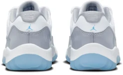 Air Jordan 11 Low Retro Kids' Preschool Basketball Shoes -Basketball Style Shop 505835 140 GreyBlueWhite BCK