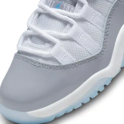 Air Jordan 11 Low Retro Kids' Preschool Basketball Shoes -Basketball Style Shop 505835 140 GreyBlueWhite DET