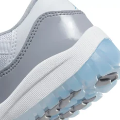 Air Jordan 11 Low Retro Kids' Preschool Basketball Shoes -Basketball Style Shop 505835 140 GreyBlueWhite DET alt1