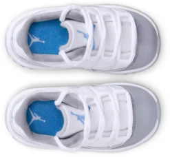 Air Jordan 11 Low Retro Toddler Basketball Shoes -Basketball Style Shop 505836 140 GreyBlueWhite TOP