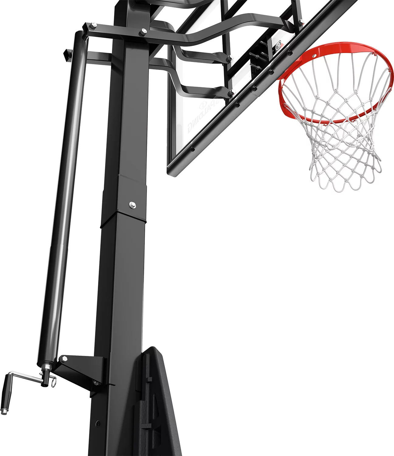 Spalding Ultimate Hybrid 54" Tempered Glass Portable Basketball Hoop 5 Spalding Ultimate Hybrid 54" Tempered Glass Portable Basketball Hoop - Image 5