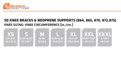 Shock Doctor Ultra Knee Support W/ Bilateral Hinges 7 Shock Doctor Ultra Knee Support W/ Bilateral Hinges -Basketball Style Shop 875Z 8750132 Black DET