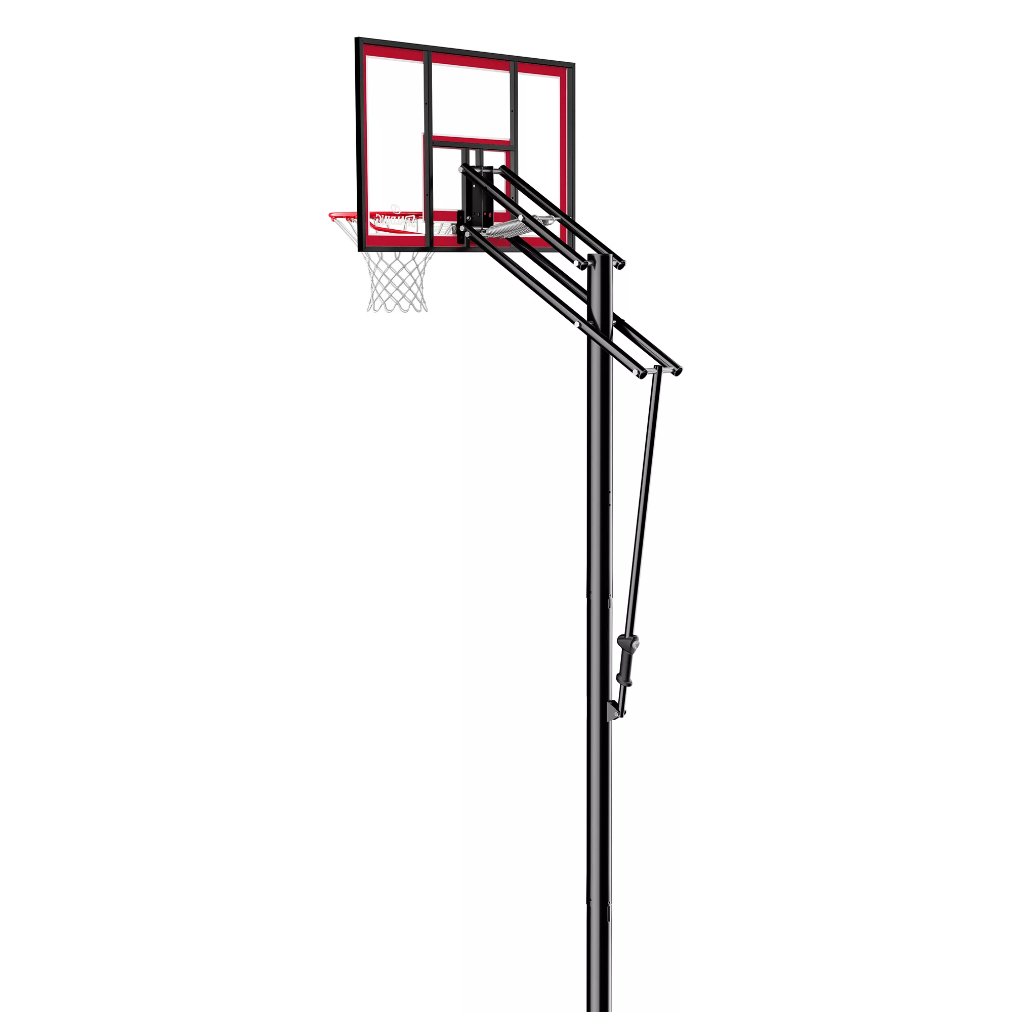 Spalding 44" Shatter-Proof Polycarbonate Pro Glide Lite In-Ground Basketball Hoop 4 Spalding 44" Shatter-Proof Polycarbonate Pro Glide Lite In-Ground Basketball Hoop - Image 4