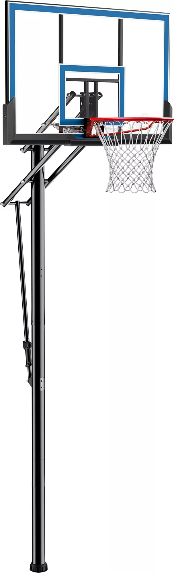 Spalding 48" Shatter-proof Polycarbonate Pro Glide In-Ground Basketball Hoop 3 Spalding 48" Shatter-proof Polycarbonate Pro Glide In-Ground Basketball Hoop - Image 3