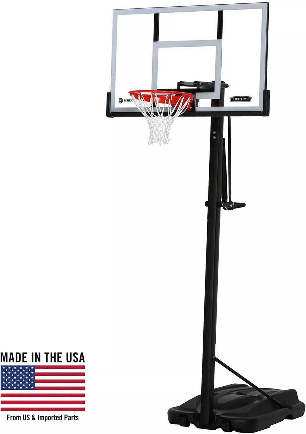 Lifetime 54'' Steel Framed Acrylic Portable Basketball Hoop 2 Lifetime 54'' Steel Framed Acrylic Portable Basketball Hoop - Image 2