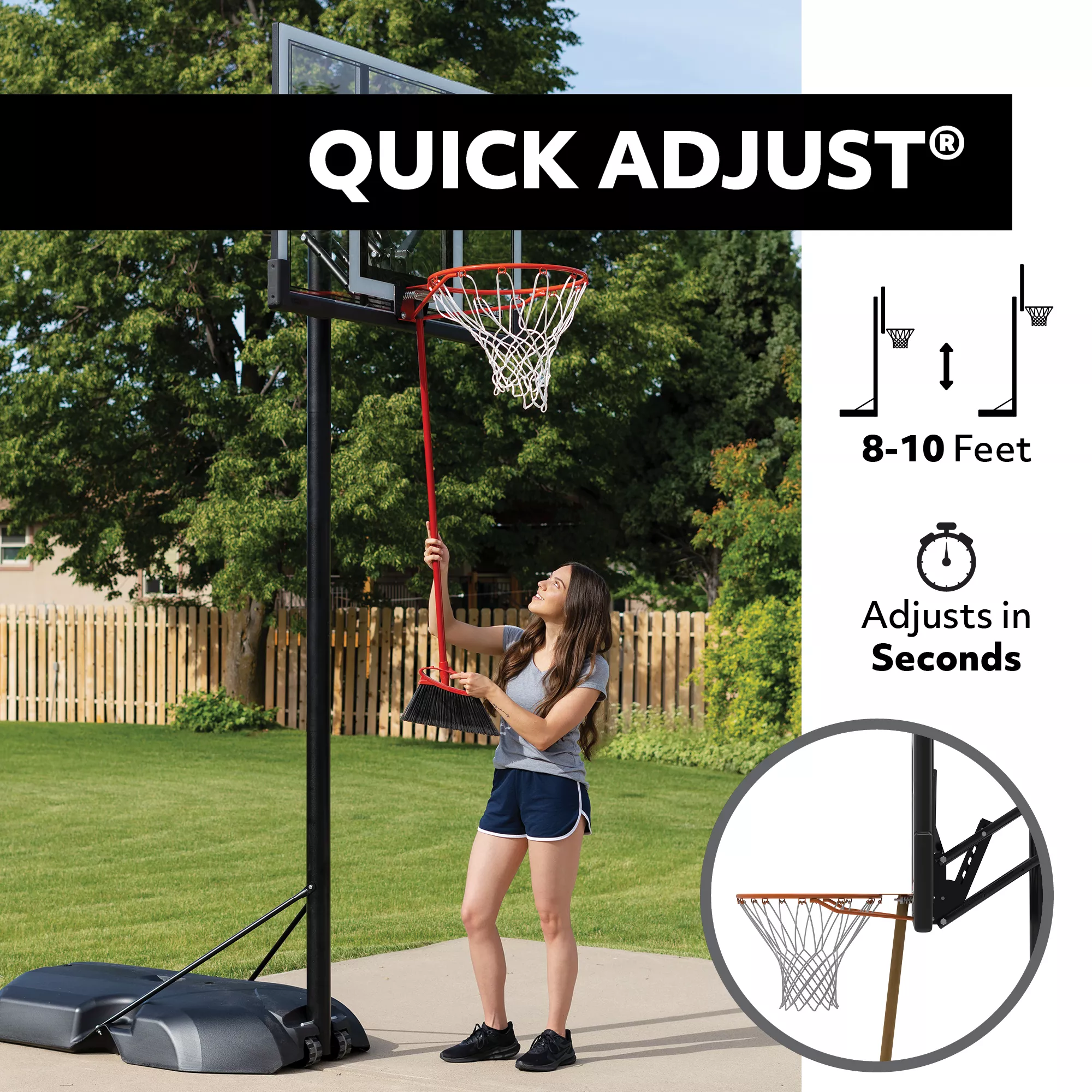 Lifetime 44'' Steel-Framed Portable Basketball Hoop 5 Lifetime 44'' Steel-Framed Portable Basketball Hoop - Image 5