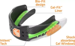 Shock Doctor Adult SuperFit Basketball Mouthguard -Basketball Style Shop 9200A Black DET alt1