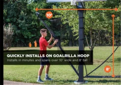 Goaliath Yard Guard 21 Goaliath Yard Guard -Basketball Style Shop B7009CW Black TEC