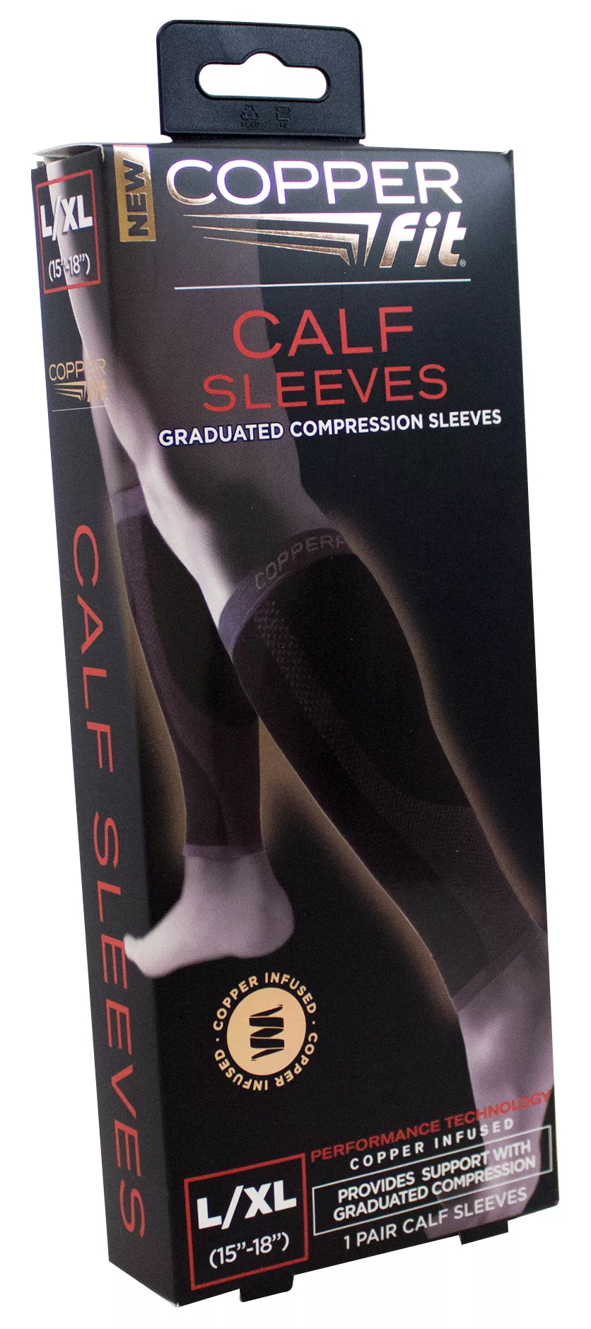 Copper Fit Copper Infused Calf Sleeves 2 Copper Fit Copper Infused Calf Sleeves - Image 2