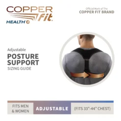 Copper Fit Posture Support -Basketball Style Shop CFPT1SZ4 Black DET alt1