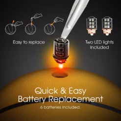 Cipton Light-Up LED Indoor/Outdoor Rubber Basketball -Basketball Style Shop CPTN1002 Orange DET