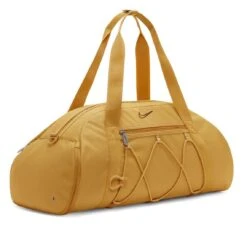Nike One Club Women's Training Duffel Bag -Basketball Style Shop CV0062 725 WhtGoldWhtGoldEarth AR