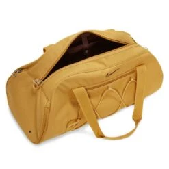 Nike One Club Women's Training Duffel Bag -Basketball Style Shop CV0062 725 WhtGoldWhtGoldEarth OPN
