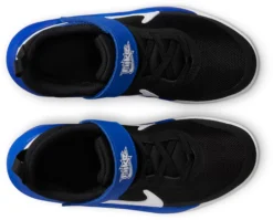 Nike Kids' Preschool Team Hustle D 10 Basketball Shoes -Basketball Style Shop CW6736 010 BlackWhiteBlue TOP