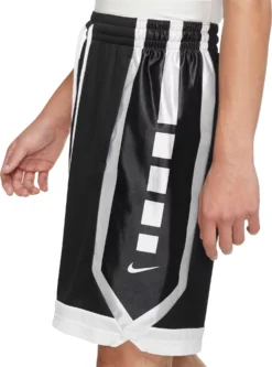 Nike Men's Dri-Fit Elite Basketball Shorts -Basketball Style Shop DH7142 011 BlackWhiteWhite MODSDE