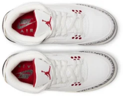 Air Jordan 3 Retro Kids' Grade School Basketball Shoes -Basketball Style Shop DM0967 100 WhiteBlackRed TOP