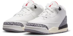 Air Jordan 3 Retro Toddler Basketball Shoes -Basketball Style Shop DM0968 100 WhiteBlackRed AL