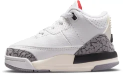Air Jordan 3 Retro Toddler Basketball Shoes -Basketball Style Shop DM0968 100 WhiteBlackRed INS
