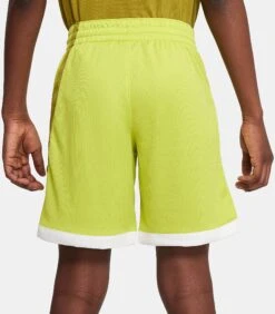 Nike Boys' Dri-FIT Basketball Shorts -Basketball Style Shop DM8186 308 BrightCactusWhite MODBCK