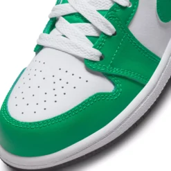 Jordan Kids' Preschool Air Jordan 1 Mid Basketball Shoes -Basketball Style Shop DQ8424 301 GreenBlackWhite DET