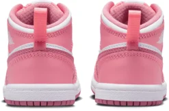 Jordan Toddler Air Jordan 1 Mid Basketball Shoes -Basketball Style Shop DQ8425 616 CoralWhite BCK