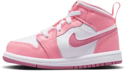 Jordan Toddler Air Jordan 1 Mid Basketball Shoes -Basketball Style Shop DQ8425 616 CoralWhite INS