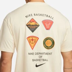 Nike Men's Max90 Basketball T-Shirt -Basketball Style Shop FD0050 113 CoconutMilk MODDET alt1