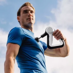 Theragun Liv Essential Percussive Therapy Massager -Basketball Style Shop LIV PKG US BlackWhite DET alt7