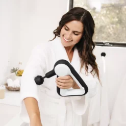 Theragun Liv Essential Percussive Therapy Massager -Basketball Style Shop LIV PKG US BlackWhite DET alt9