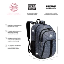 Adidas Prime VI Backpack -Basketball Style Shop PRIMEVI 5152830 JerseyOnixGreyBlkWht DET
