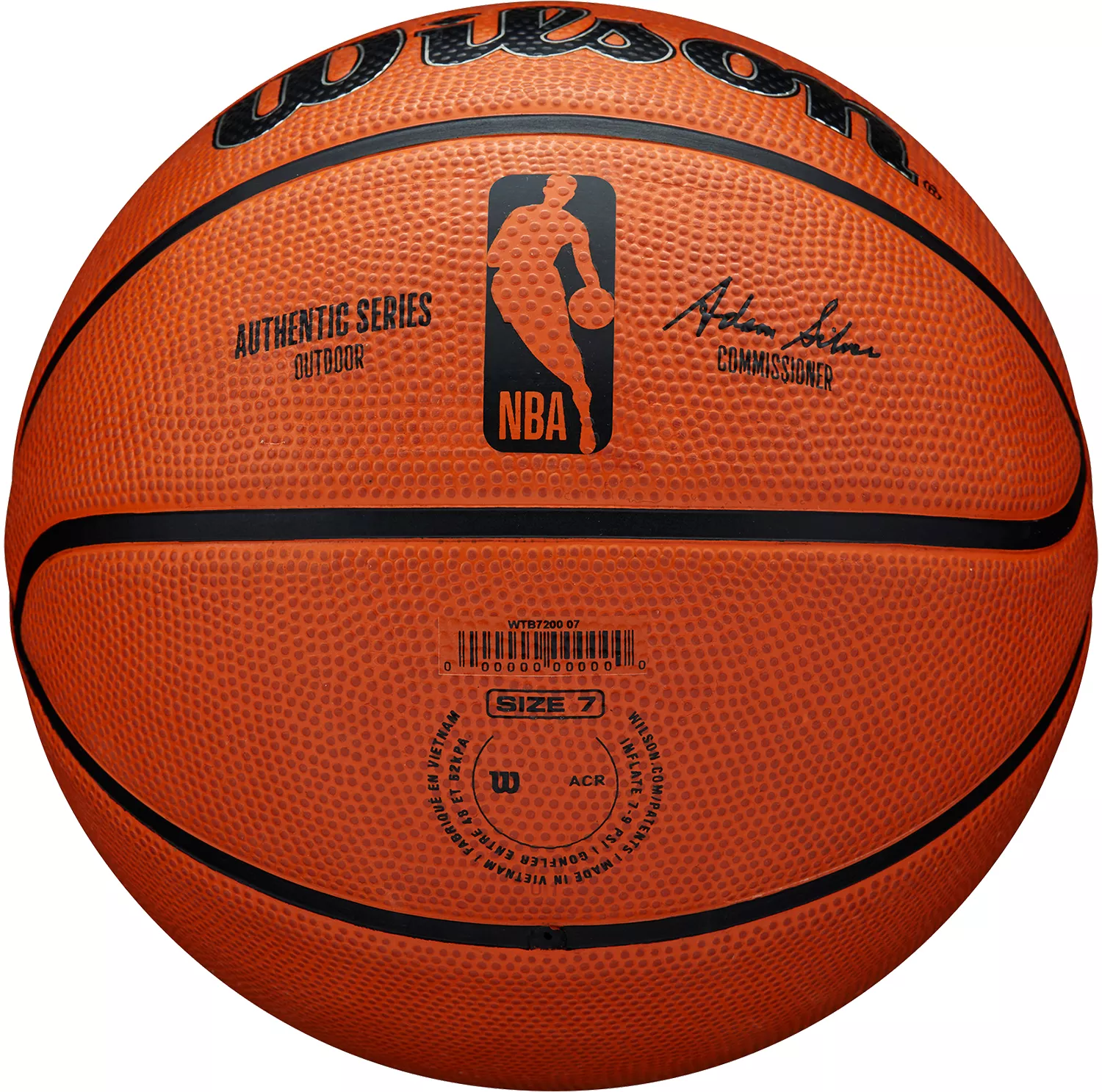 Wilson NBA Authentic Outdoor Official Basketball 29.5'' 6 Wilson NBA Authentic Outdoor Official Basketball 29.5'' - Image 6